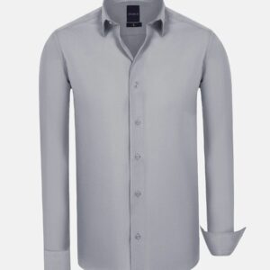 Leira Solid Grey Long Sleeve Shirt